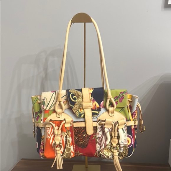 Salvatore Ferragamo Handbags - Salvatore Ferragamo Colorful Patchwork Shoulder Bag